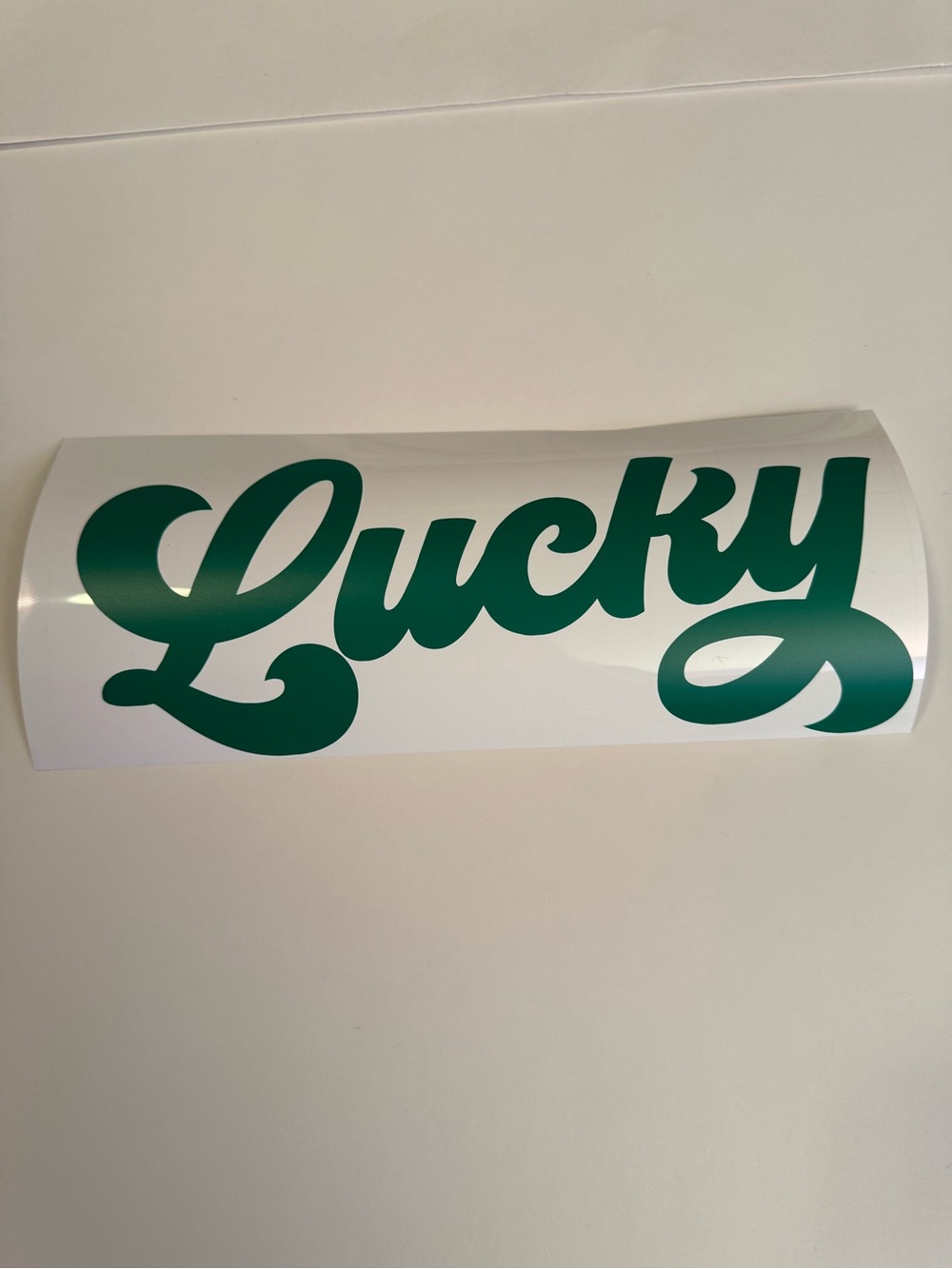 Lucky vinyl Decal - Green